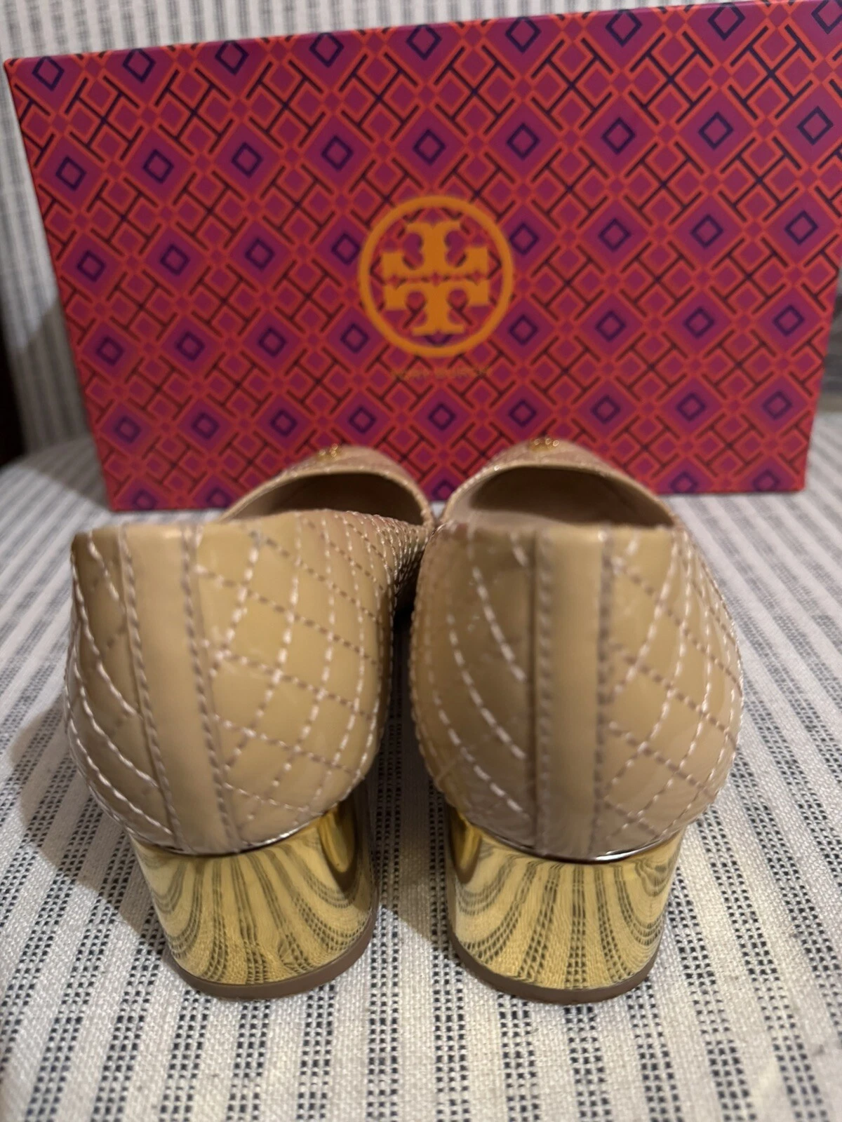 TORY BURCH Kent pompa rovere chiaro taglia 5 5 US