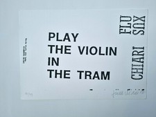 Giuseppe Chiari serigrafia numerata autografata "Suona il violino nel tram"