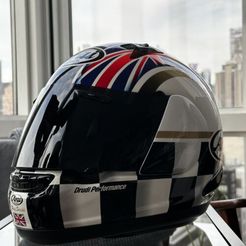Arai RX-Q Flag Series UK Motorcycle Helmet Size Large Snell DOT - Afbeelding 1 van 15