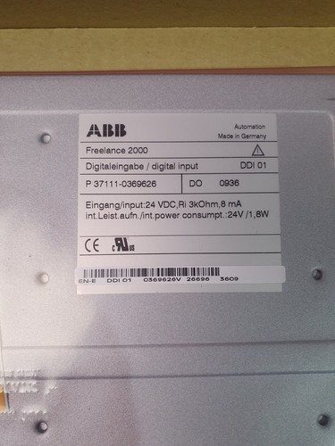 ABB FREELANCE 2000, DIGITAL INPUT DDI 01, P 37111-0369626, DO 0936 - Picture 6 of 8