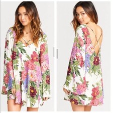 Show Me Your MuMu • Joni Dress Duchess Darling Floral Long Bell Sleeve XS