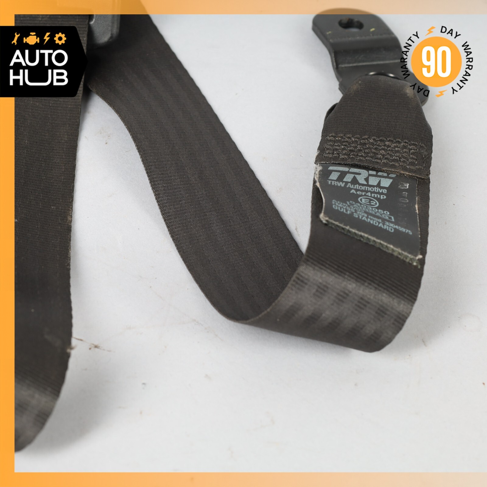 03-08 Maserati Quattroporte M139 Front Right Side Seat Belt Black OEM