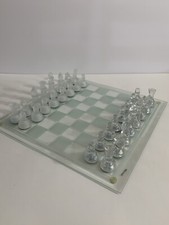 Vintage Elegant Glass Chess Set - USA Limited Edition - 14&rdquo; X 14&rdquo; - NEW
