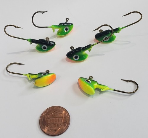 Señuelo de pesca Stand Up Jig Heads Bass Walleye 1/4, 1/8 oz 6 por paquete Erie Dearie - Imagen 19 de 31
