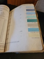 1957 DUPONT DUCO CADILLAC COLOR PAINT CHIP SWATCH SHEET BULLETIN NO 20 