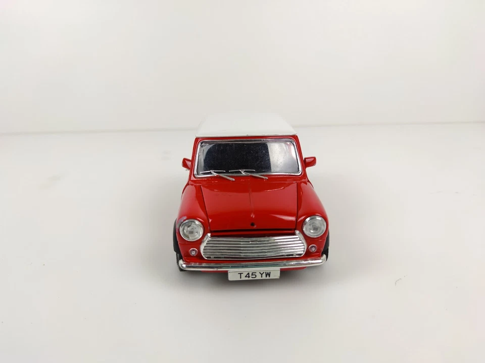MODELLINO AUTO BURAGO MINI COOPER SCALA 1/16 DIE CAST ROSSO - Immagine 4 di 4