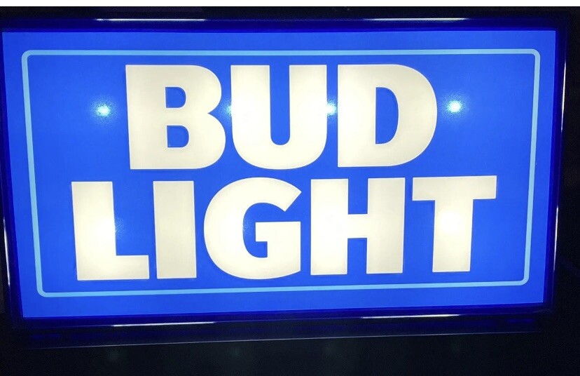 bud light led sign