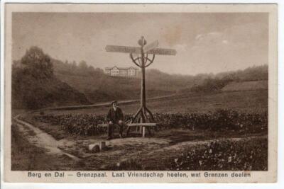 Postcard Kranenburg Lower Rhine, mountain and valley border 1928