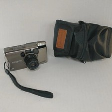 Minolta Vectis 25 IX-DATE APS Film Camera 30-75mm Zoom Lens w/ Camera Bag TESTED