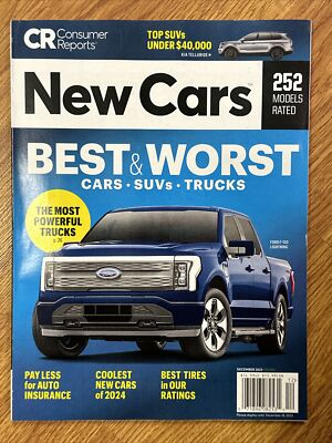 #ad NEW CARS Buying Guide CONSUMER REPORTS December 2023 BEST amp; WORST Best Tires $16.49