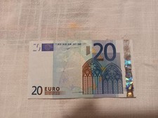2002 Dusenberg 20 Euro Banknote S Series Print Error 