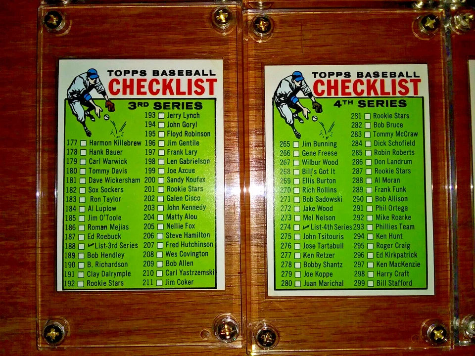 Lote de 8 Topps 1964 de colección: Rusty Staub RCS UNMKD CHKLSTS ALTOS GRADOS y más Foto 4 de 4