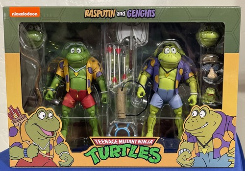 NECA TMNT Teenage Mutant Ninja Turtles RASPUTIN & DSCHINGIS 2er Pack Reel Toys 2021