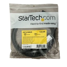 New StarTech Cat 6 Cable (6ft) Black