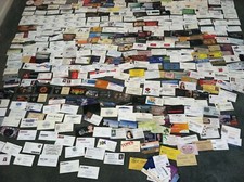 EPHEMERA PAPER CALORFUL BUSINESS CARDS  100++ .Random Selection