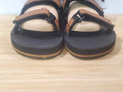 Coleman Mens Sz 9 Brown Genuine Leather Upper Sandals Rubber 