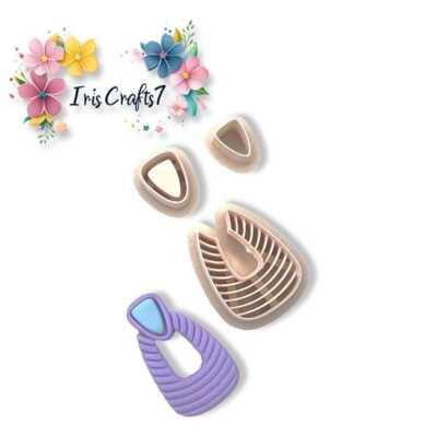 Sonnenuntergang Bogen Ohrringe Polymer Ton Schneider | 3D gedrucktes Ton Werkzeug | IrisCrafts7 UK