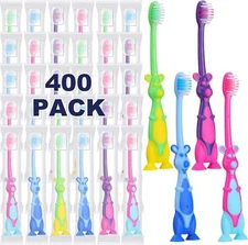 Gerrii 400 Pcs Kids Toothbrush Bulk Soft Lovely Little Kangaroo Toothbrush for K
