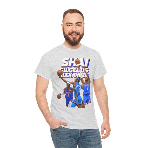 Shai Gilgeous-Alexander Unisex Heavy Cotton T-shirt - Picture 25 of 58