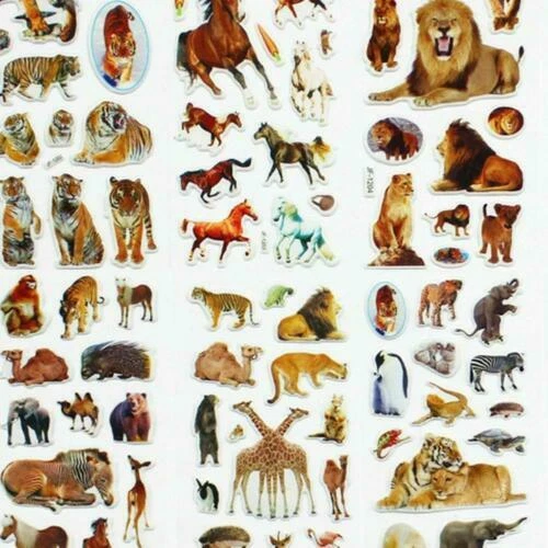 Markenlose Bastel-Sticker & -Stickerbögen