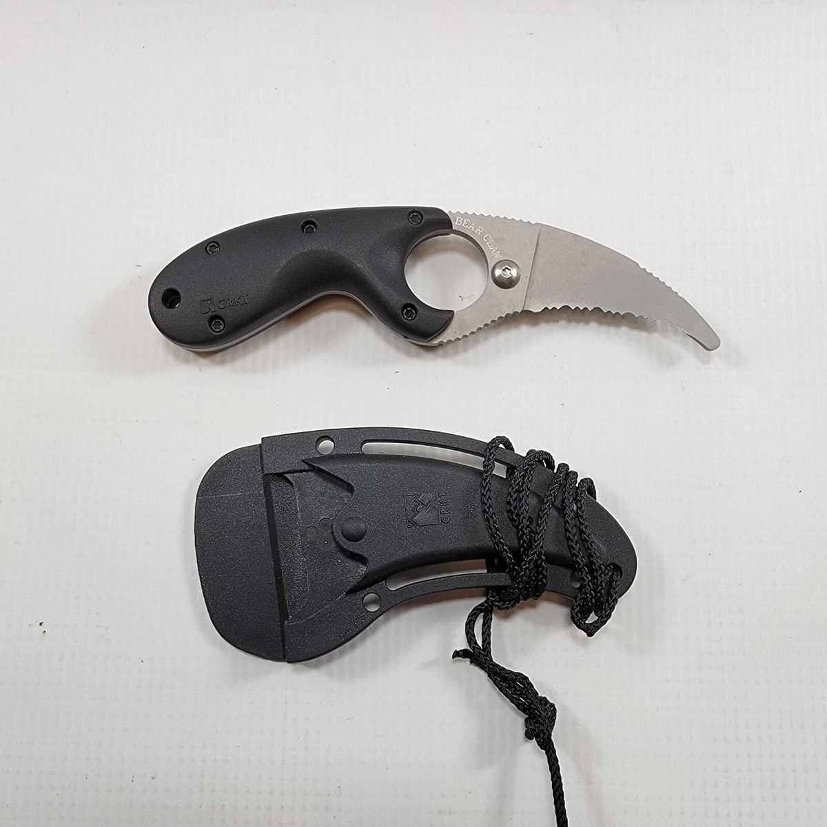 CRKT Bear Claw 2510 Fixed Blade Knife Russ Kommer w Sheath | eBay