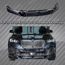 Fits 2024-2025 BMW X5 M Package G05 LCI Front Bumper Lower Lip Car Spoiler Kit