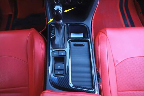 For Hyundai Sonata 2015-2019 Carbon Fiber Style Inner Gear Shift Knob Decor Trim - Bild 6 von 10