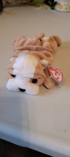 Ty Beanie Baby Wrinkles - MWMT Dog Bull 1996