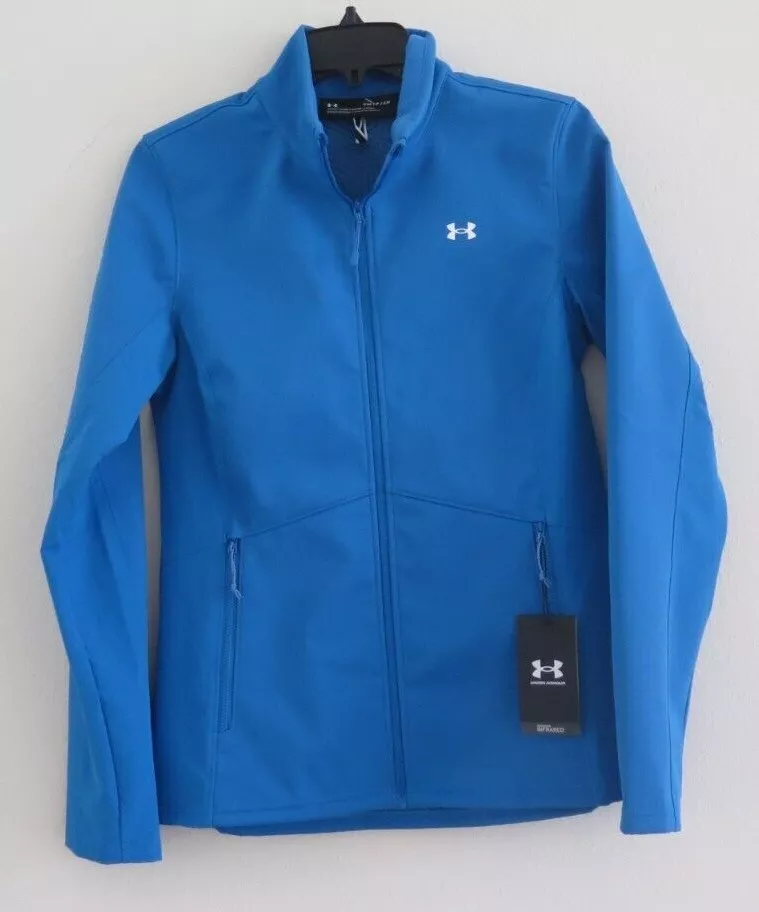 Under Armour 1321442 474 Womens Sz S Blue ColdGear Infrared Shield Jacket  $100+