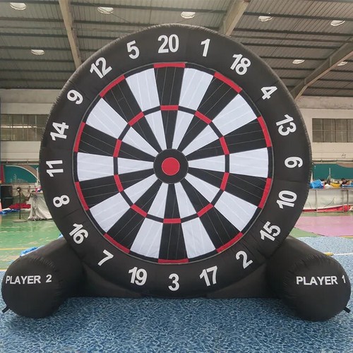 Inflatable Football Dart Board W/Sticky Soccer Balls Giant Foot Kicking Sports - Picture 11 of 27