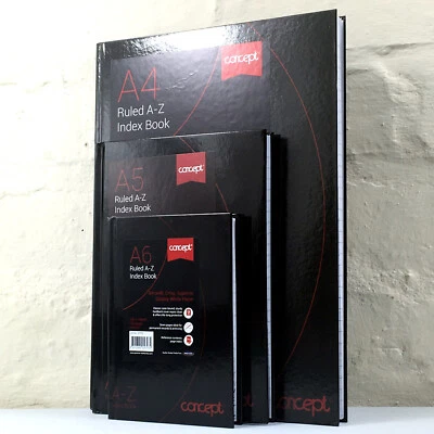 Index Book Address Telephone Book A-Z Index Notebook Notepad Ruled Book A4,A5,A6