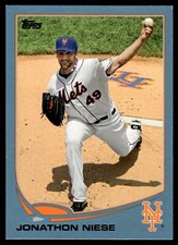 2013 Topps #250 Jonathon Niese Blue Card