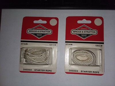 Briggs Stratton Pull start rope [2] part # 395003 nos oem - 47 1/8'' ea. Recoil