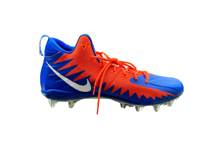 Nike Alpha Menace Pro Mid Football Cleats Orange Blue 884527-810