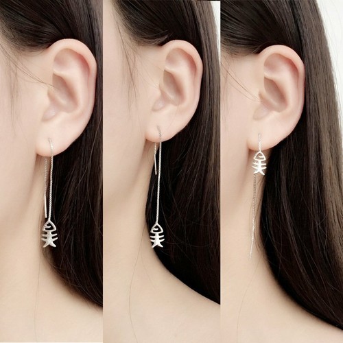 Boucles d'oreilles oiseau colibri mode fileteur clou crochet long gland cristal - Photo 77 sur 78