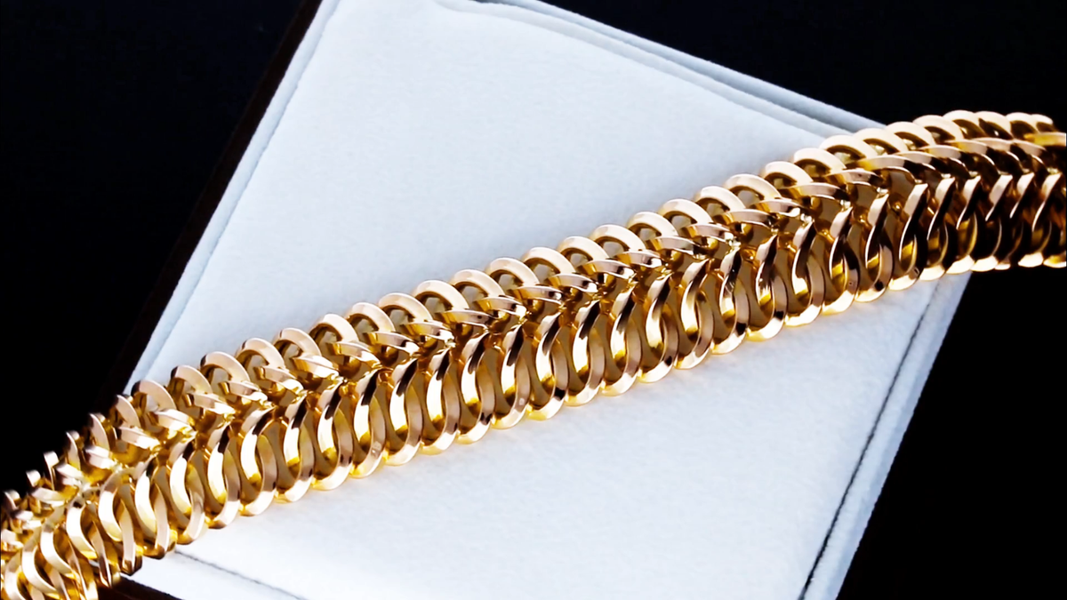 【美品】1960s FRENCH VINTAGE BRACELET Vintage French 18k Yellow Gold Bracelet Circa 1960 | eBay