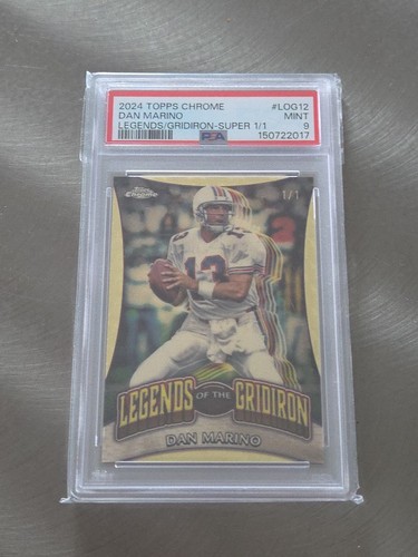 2024 Topps Chrome - Dan Marino Superfractor Legends of the Gridiron 1/1 PSA 9