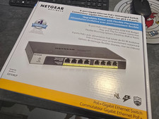 NETGEAR GS108LP 8-Port Gigabit Ethernet PoE Unmanaged Switch with FlexPoE...