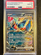 Pokemon TCG Roaring Moon ex 124/182 Paradox Rift Holo PSA 10 Cert 87427827