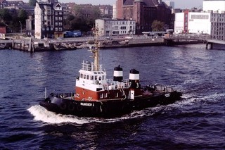 1984 Bugsier 3 Hamburg Schiffsboot 35mm Original Dia Ref 3406