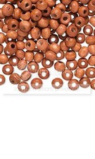 50 Brown Coated Boxwood Wooden Wood Craft Beads Many Sizes  Shapes Small-Big