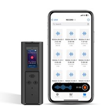 128GB Voice Activated Recorder with Playback: Magnetic Audio Recorder with AI...