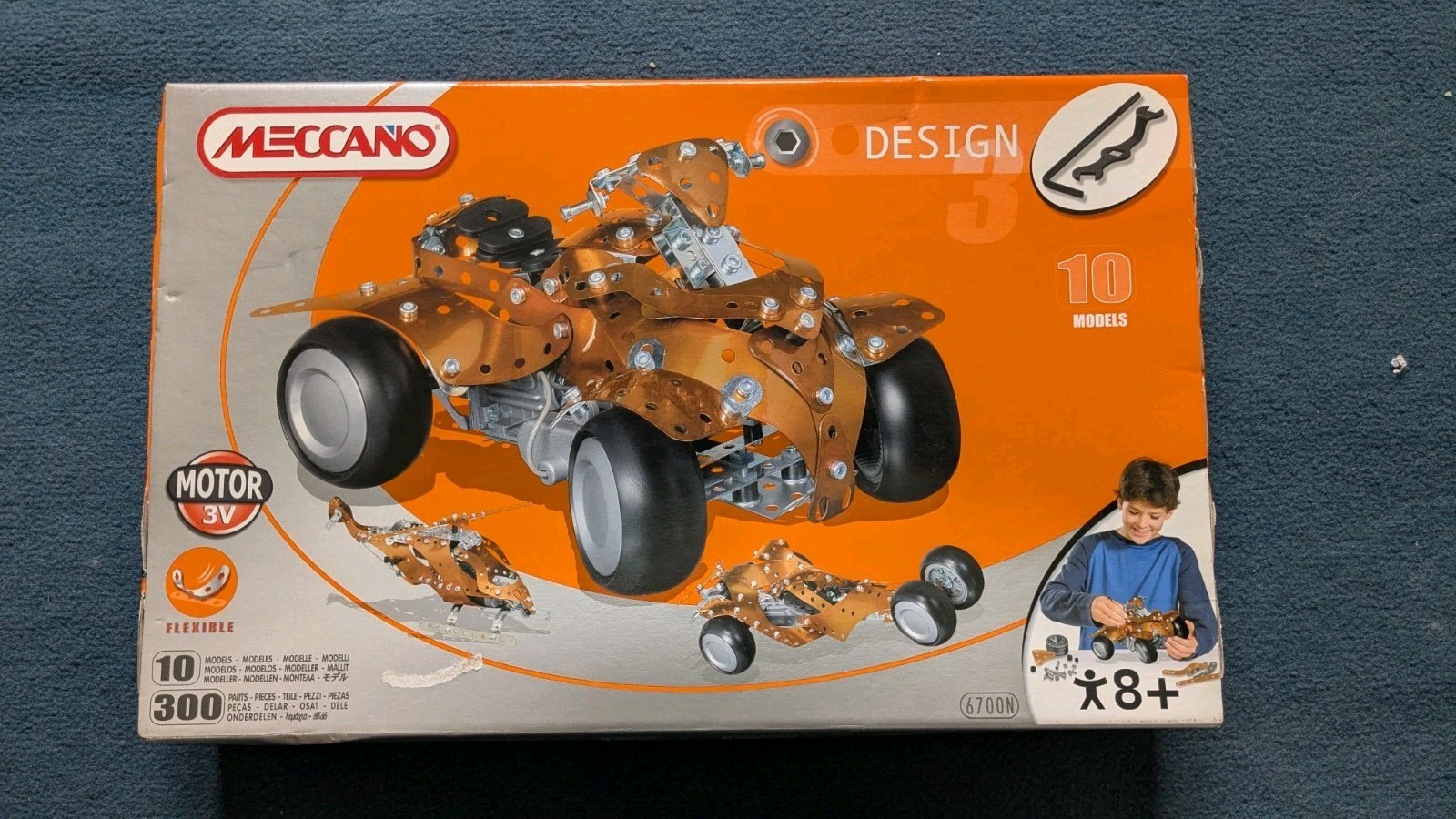 Meccano Design 3 jeux édition de collection rare et matériel neuf d'ingénierie
