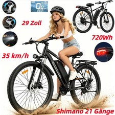 29 Zoll Herren Elektrofahrrad 48V 15Ah E-Moutainbike 21-Gänge City E-bike …