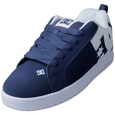 DC Shoes Mens Skate Trainers COURT GRAFFIK Navy White - 46 EU