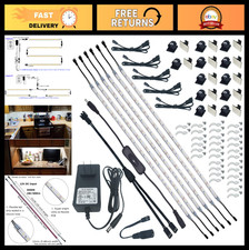 Flexible LED Under Cabinet Lighting, 6 PCS 20" Strips, 1800 Lumen, Daylight 5000