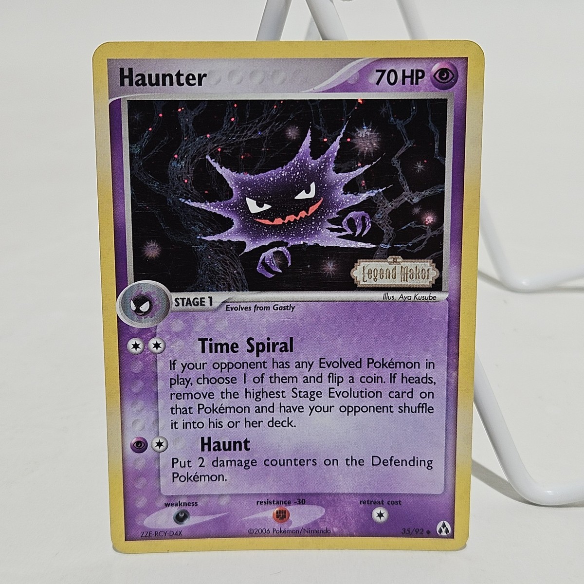 Pokémon TCG Haunter EX Legend Maker 35/92 Reverse Holo Stamped