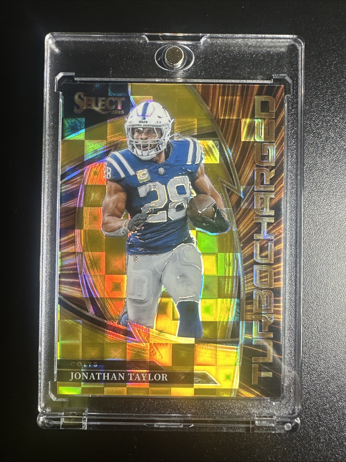 Panini 2025 Select Turbocharged Gold Prizm Jonathan Taylor #12 Colts 10/10