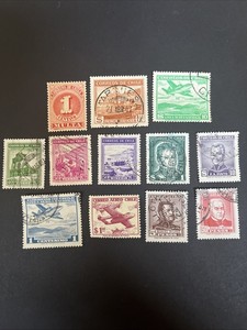 CHILE POSTAGE STAMPS: VINTAGE Assortment - Lot Of 12