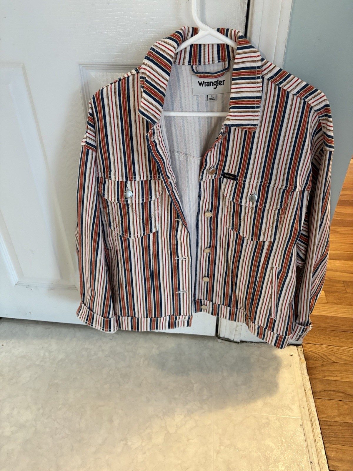 Wrangler Retro Snap Stripe Jacket Womens Small